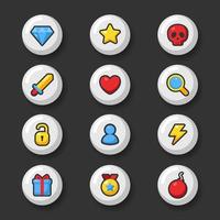 Game Application Button vector