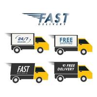 fast Delivery service background poster