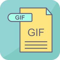 icono de vector de gif