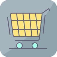 icono de vector de carrito de compras