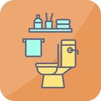 icono de vector de baño