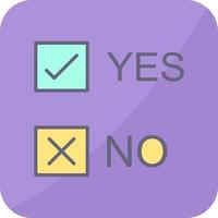 Yes No Option Vector Icon