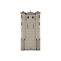 château d'arques modèle 3D png