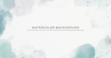 Abstract horizontal watercolor background. Neutral light colored empty space background illustration vector