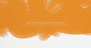 Abstract horizontal watercolor background. Neutral light colored empty space background illustration vector