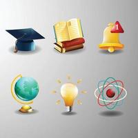 Education Application Icon in 3D vector