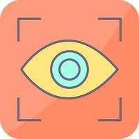 icono de vector de exploración ocular