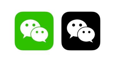 wechat logo, wechat icon free vector