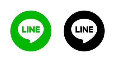 Line app logo, Line app symbol, Line icon free vector