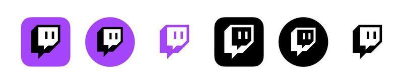 Twitch logo, Twitch icon, Twitch symbol free vector