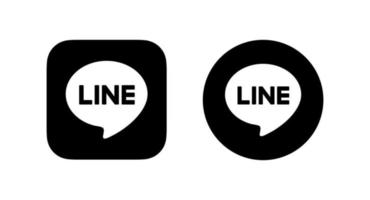 Line app logo, Line app symbol, Line icon free vector