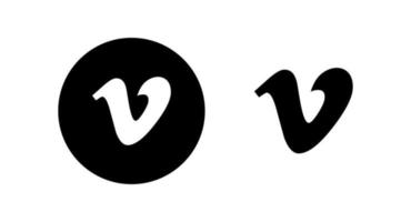 logotipo de vimeo, símbolo de vimeo, icono de vimeo vector gratis