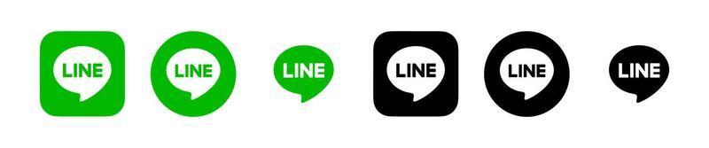 Line app logo, Line app symbol, Line icon free vector