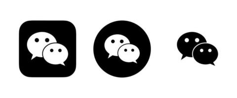 wechat logo, wechat icon free vector