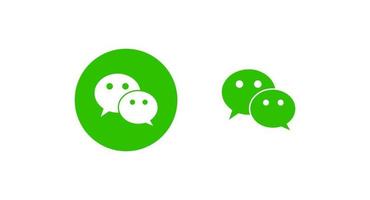 logo de wechat, icono de wechat vector gratis