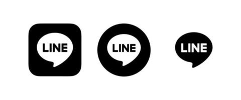 Line app logo, Line app symbol, Line icon free vector