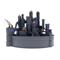 3D-Schloss isoliert png
