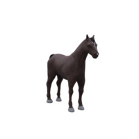cheval 3d isolé png