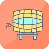 Barrel with Tap Vector Icon