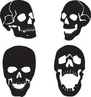 human skull vector