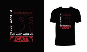 Cool Cat Vector T Shirt Design