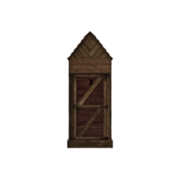 3d Outhouse isolated png