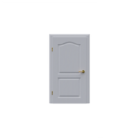 White Classic Internal Open Door isolated png