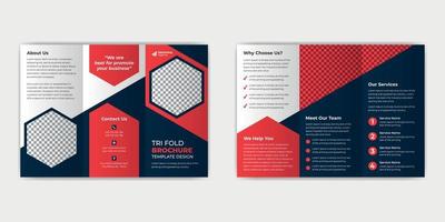 Corporate Business Tri Fold Brochure Design vector