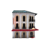 3d Hotel isolato png