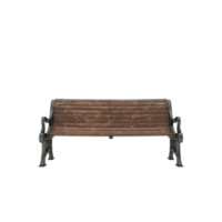 Vintage Victorian street bench png