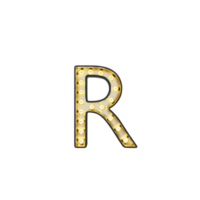 Marquee Alphabet R Light Box png