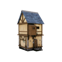 3D mittelalterliches Haus png