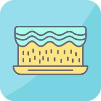 Unique Cream Cake Vector Icon