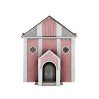 3d synagogue building isolated png