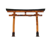 Torii traditional japanese gate isolated png