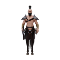 Centaur greek mythology creature half man half horse isolated model png