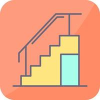 icono de vector de escaleras