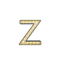 Laufschrift alphabet z Leuchtkasten png