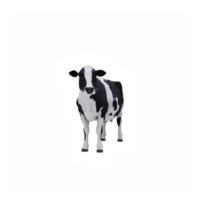 3d mucca isolato png