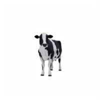 3d cow isolated png