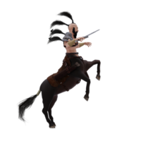 Centaur greek mythology creature half man half horse isolated model png