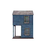 old american western building isolated png