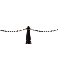 Street column with a chain png