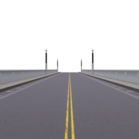 Road bridge isolated png