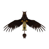 griffon ou griffon une créature légendaire avec le corps d'un lion, la tête et les ailes d'un aigle png
