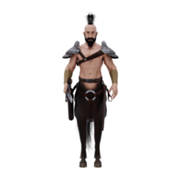 centauro griego mitología criatura mitad hombre mitad caballo aislado modelo png