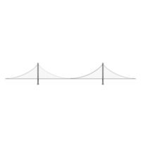 3d bridge isolated png