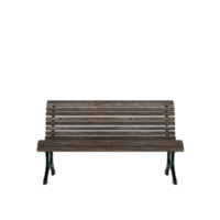 banc de parc de rue moderne 3d isolé png