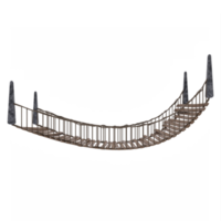 Hängebrücke aus Holz png