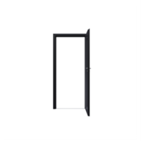 black Open Door isolated png